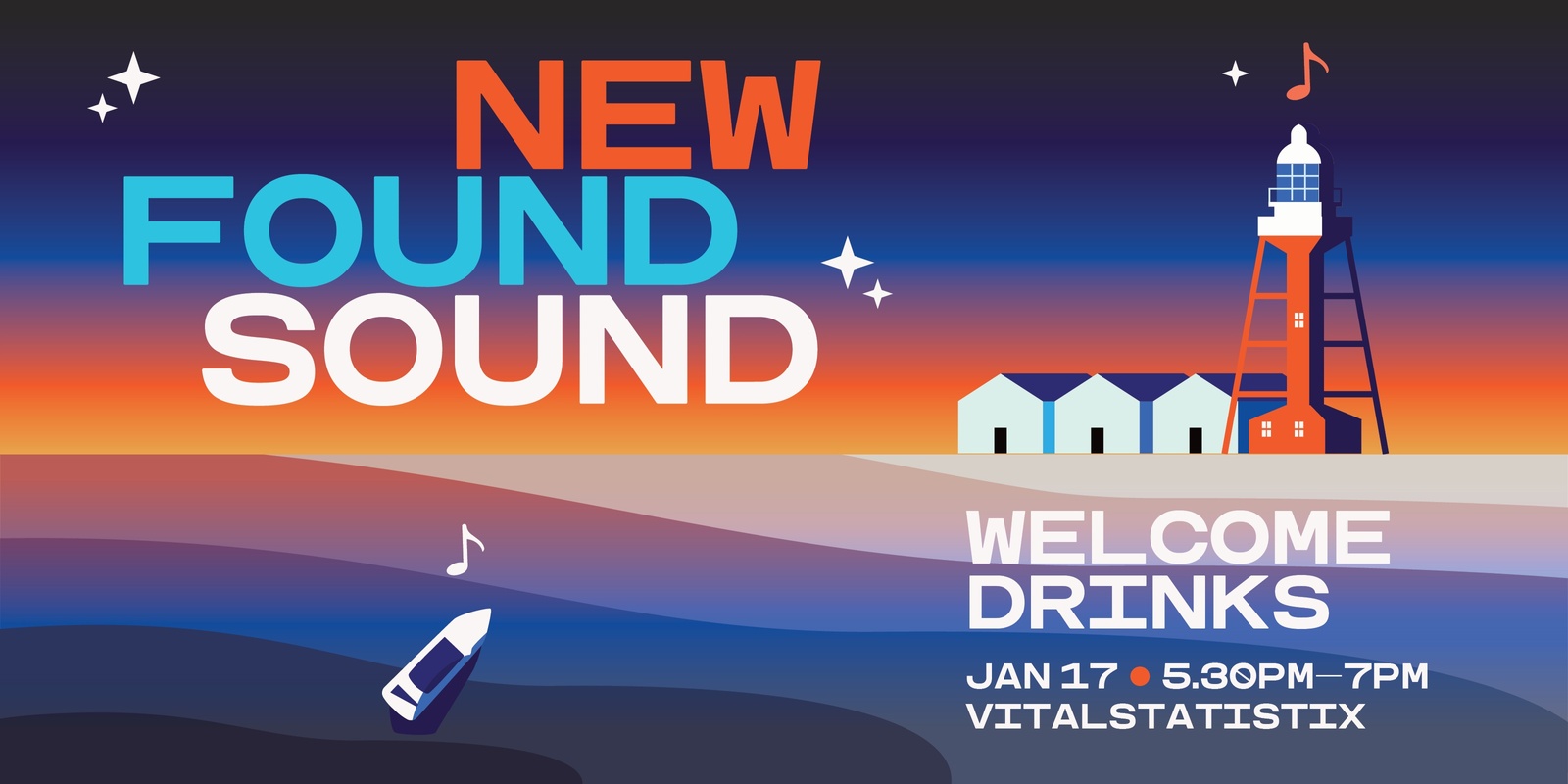 Banner image for New Found Sound - Welcome Drinks 