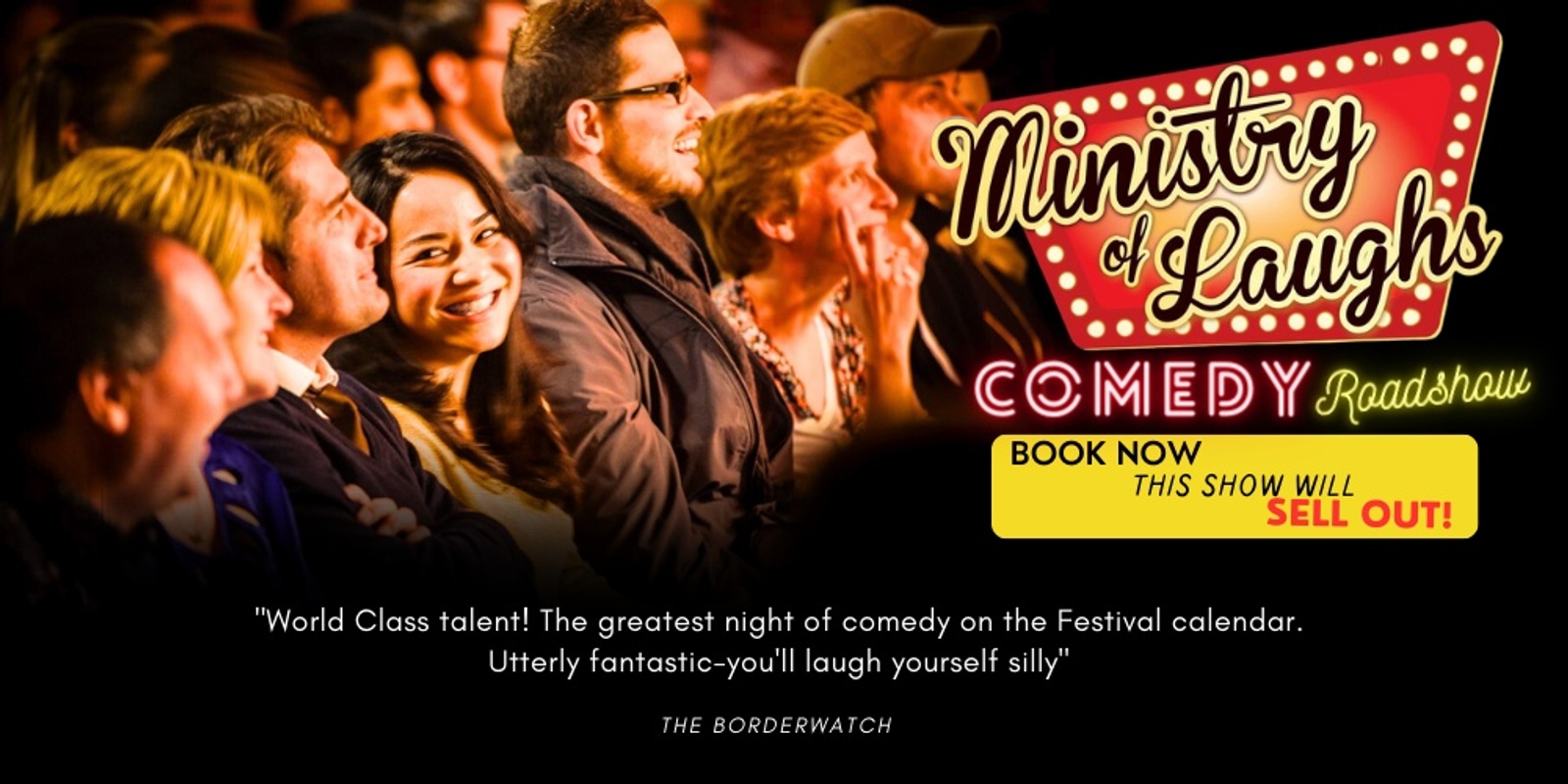 Banner image for Ministry of Laughs: Comedy Roadshow