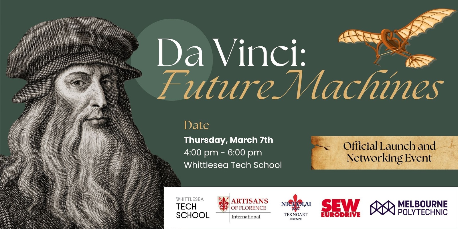 Banner image for Da Vinci: Future Machines Official Launch and Networking Event