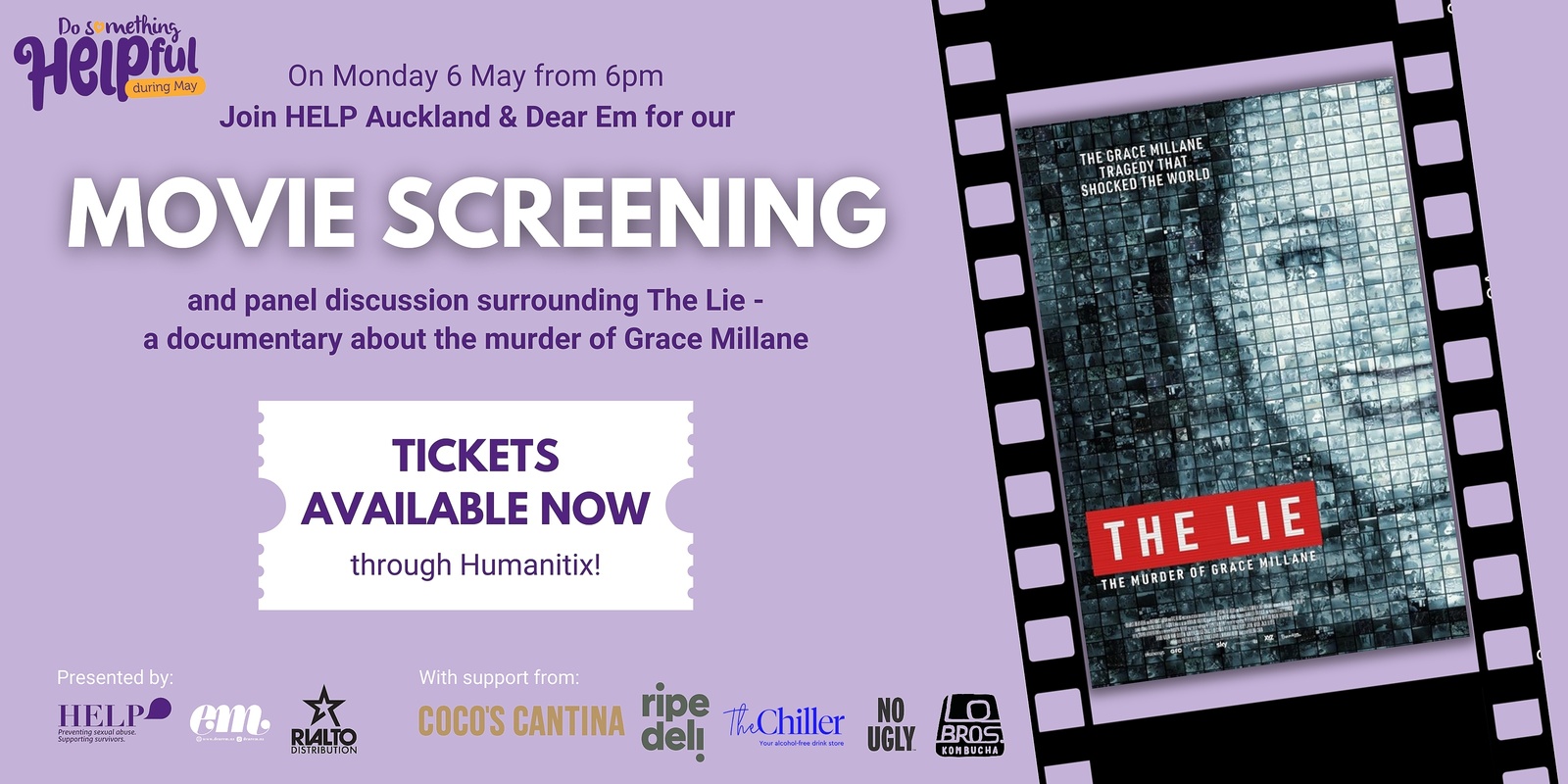 Banner image for The Lie - Film Screening Presented by HELP Auckland & Dear Em