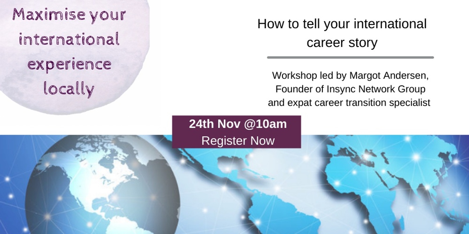 Banner image for Career Workshop: Telling your international career story