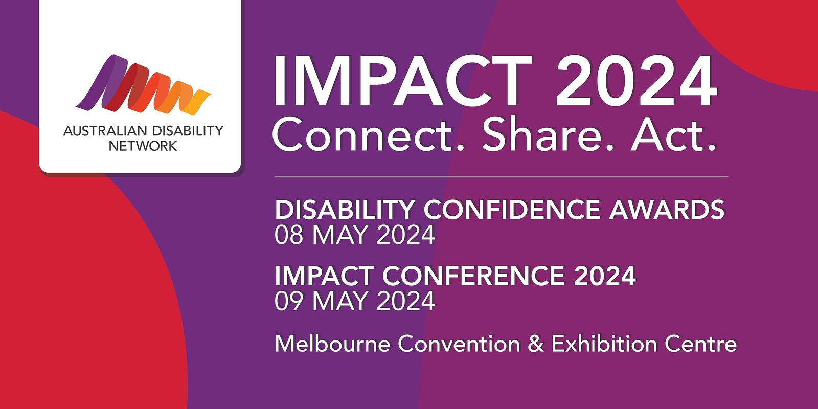 Australian Disability Network 2024 IMPACT Conference and Disability Confidence Awards Humanitix