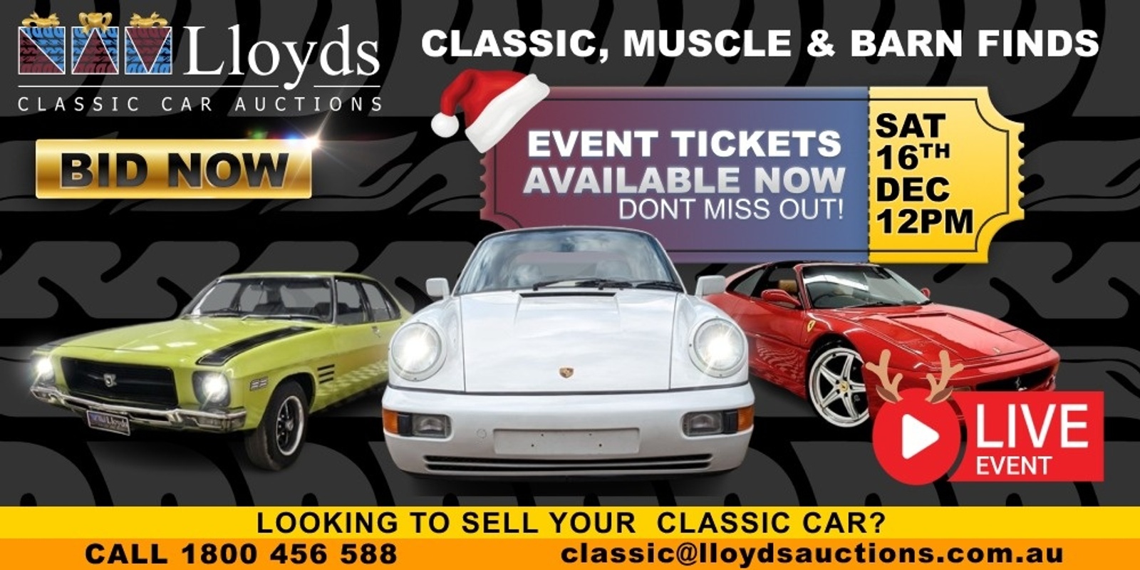 Banner image for Classic, Muscle and Barn Finds. Christmas Edition. 