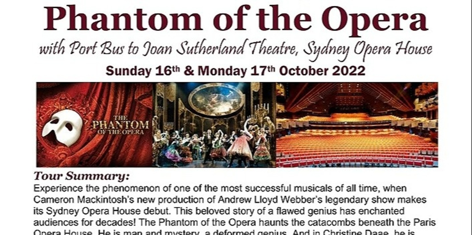 Banner image for Phantom of The Opera