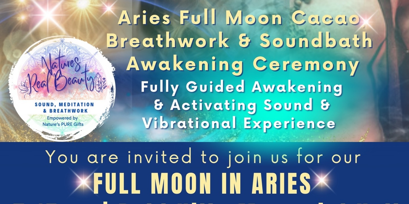 Banner image for Full Moon in Aries ♈️ Sound Bath | Celebrating ‘Age of Aquarius’