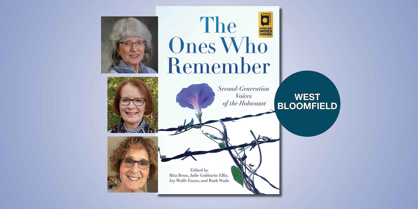 Banner image for The Ones Who Remember with Joy Wolfe Ensor, Julie Ellis, and Ava Dee Adler