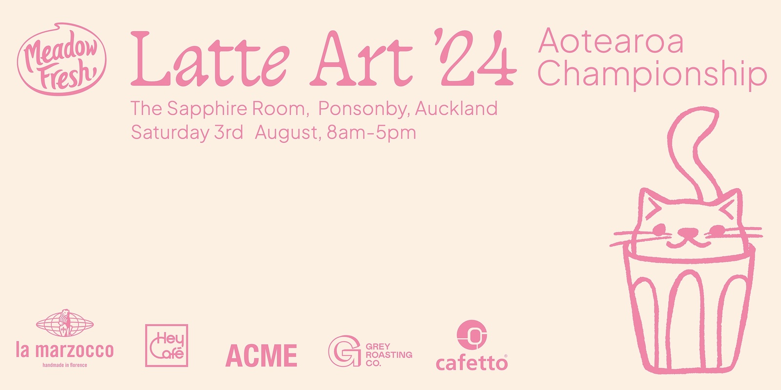 Banner image for FREE Spectator entry: Aotearoa Latte Art Championship '24