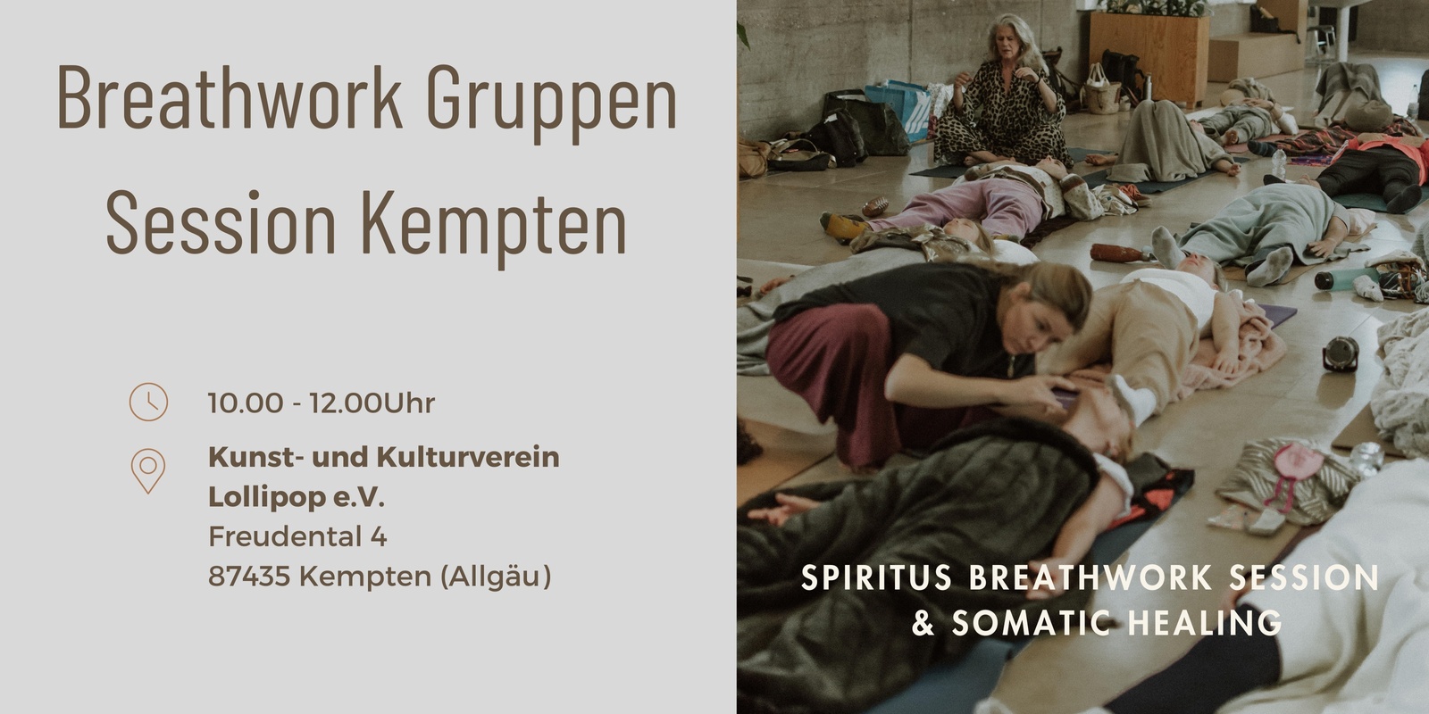 Banner image for Breathwork Gruppen Session in Kempten 