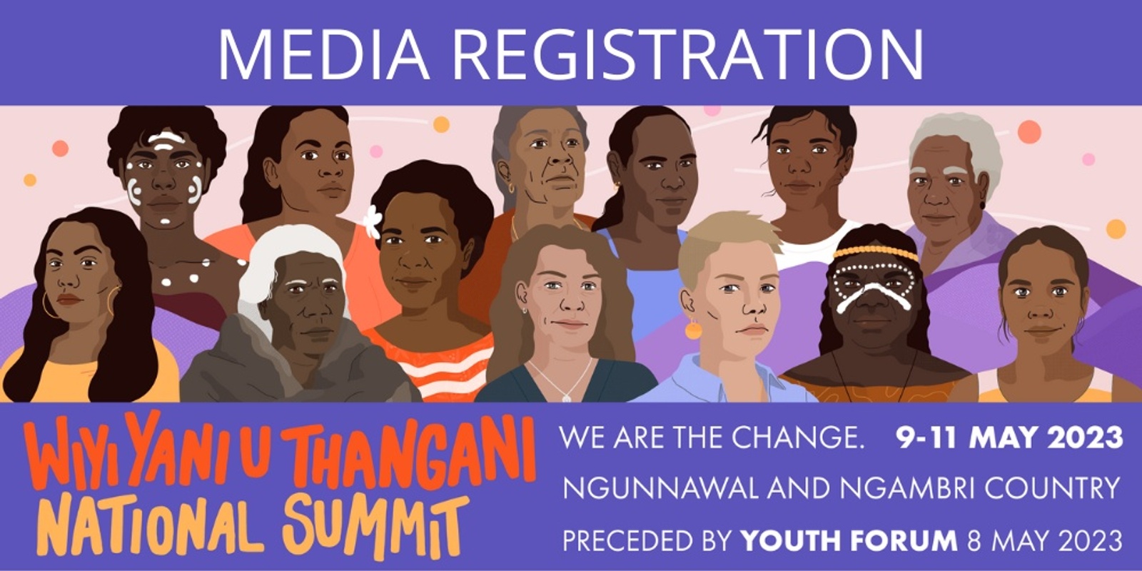 Banner image for Media Registration EOI for Wiyi Yani U Thangani National Summit 