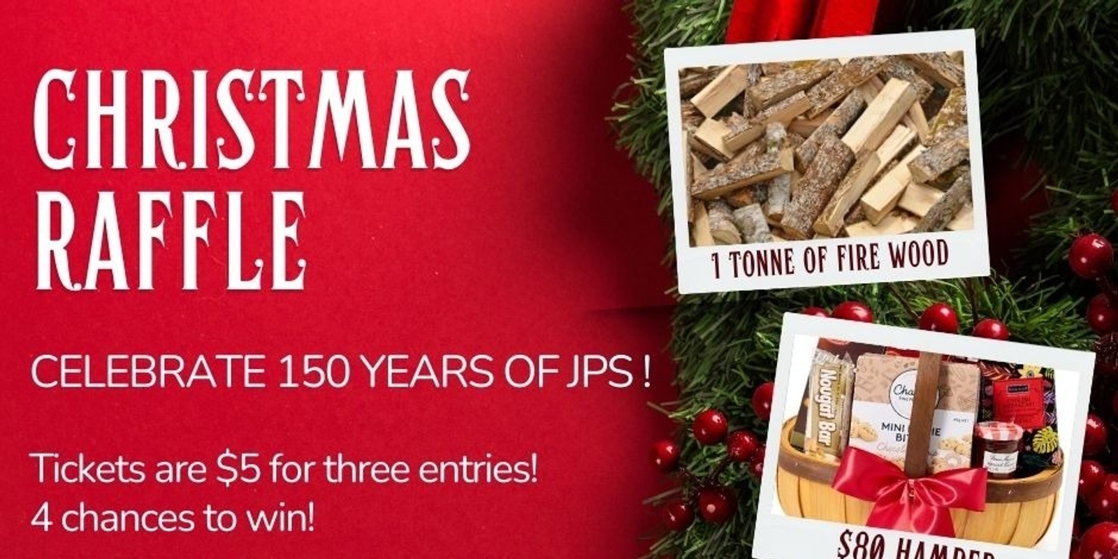 Banner image for Jarrahdale Primary Schools 150th Christmas Raffle