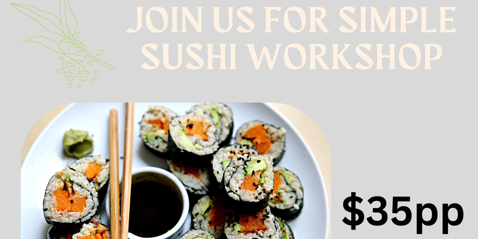 Banner image for Sushi workshop - Riverton