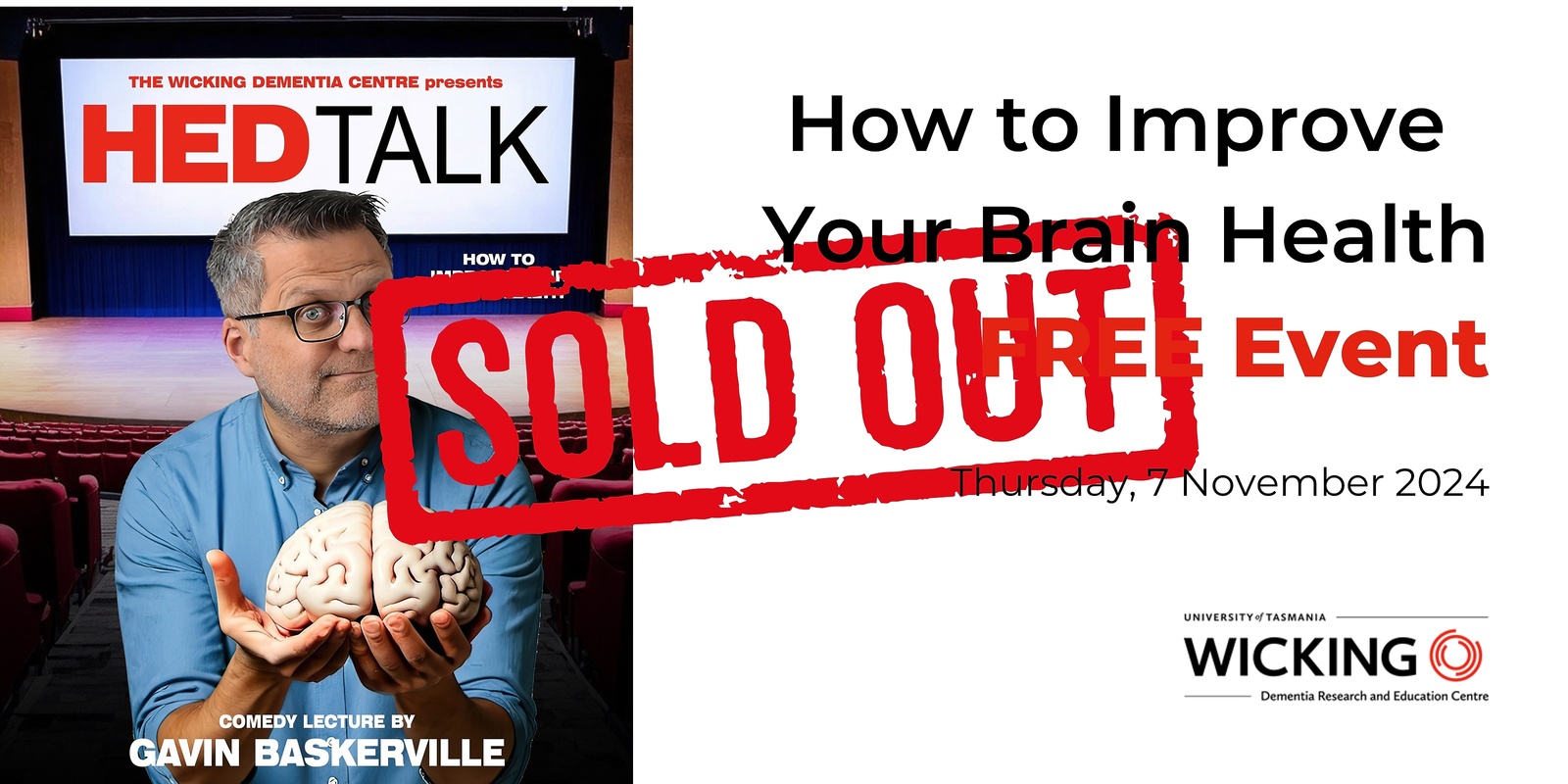 Banner image for HED Talk - How to Improve Your Brain Health