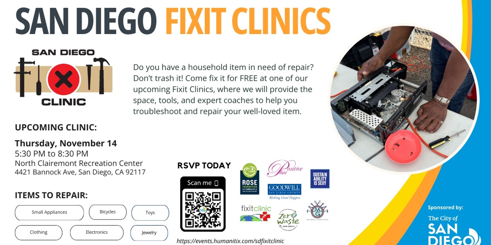 Banner image for San Diego Fixit Clinic