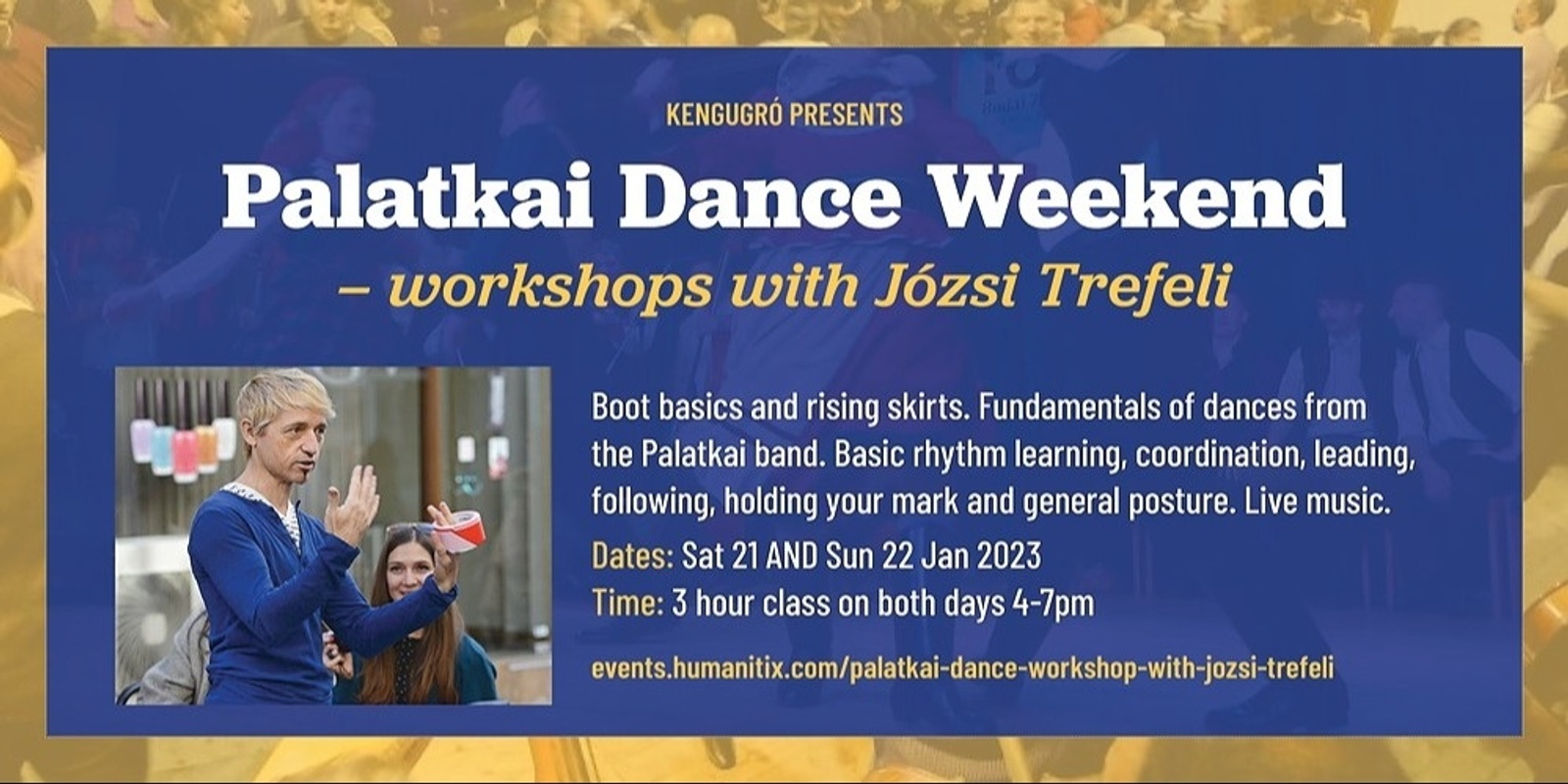 Banner image for Palatkai Dance Weekend Workshop with Jozsi Trefeli