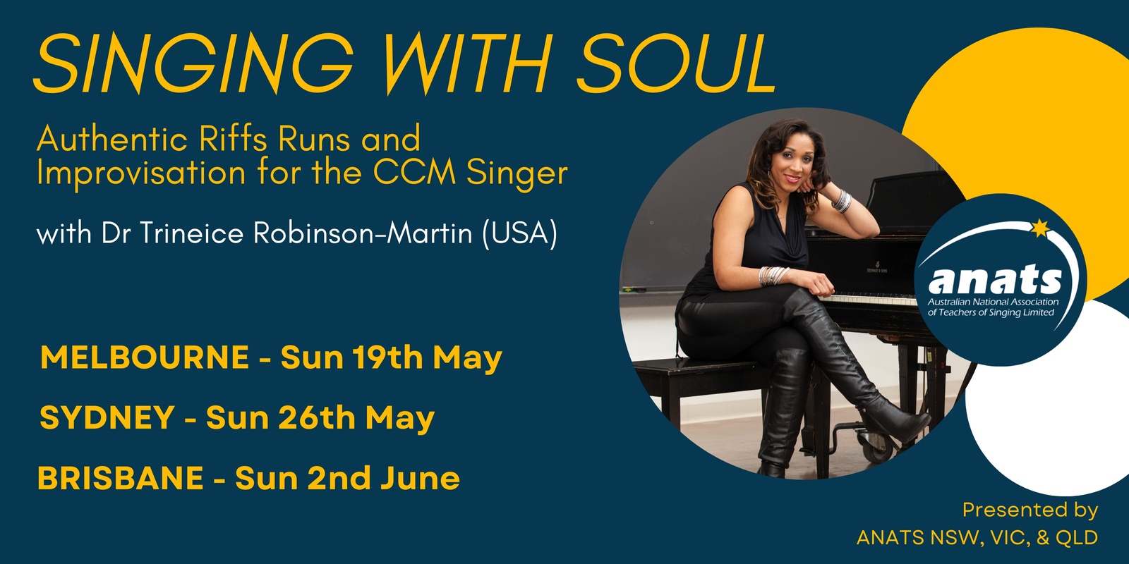 Banner image for Singing With Soul with Dr Trineice Robinson-Martin