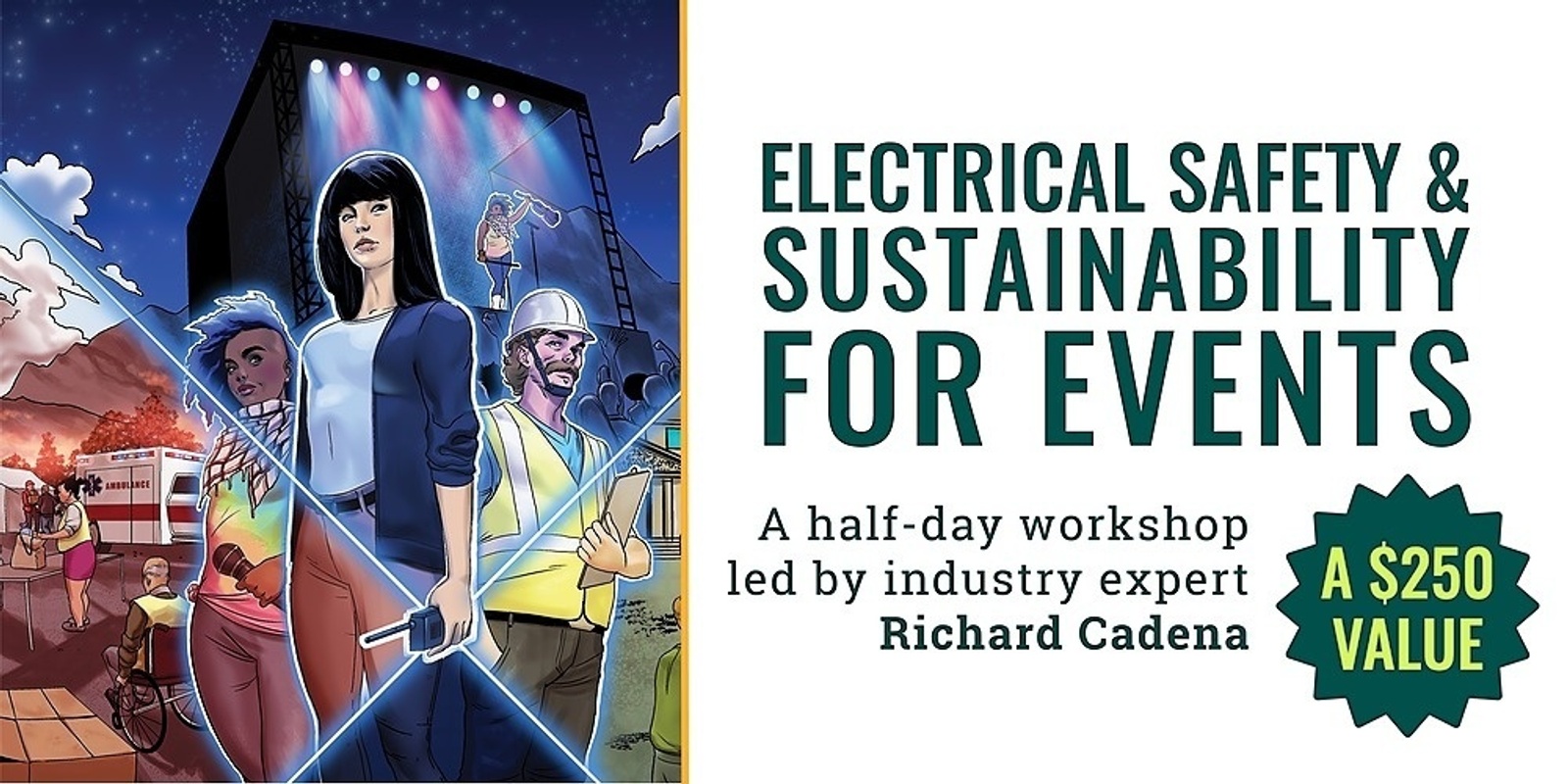 Banner image for Electrical Safety and Sustainability for Events
