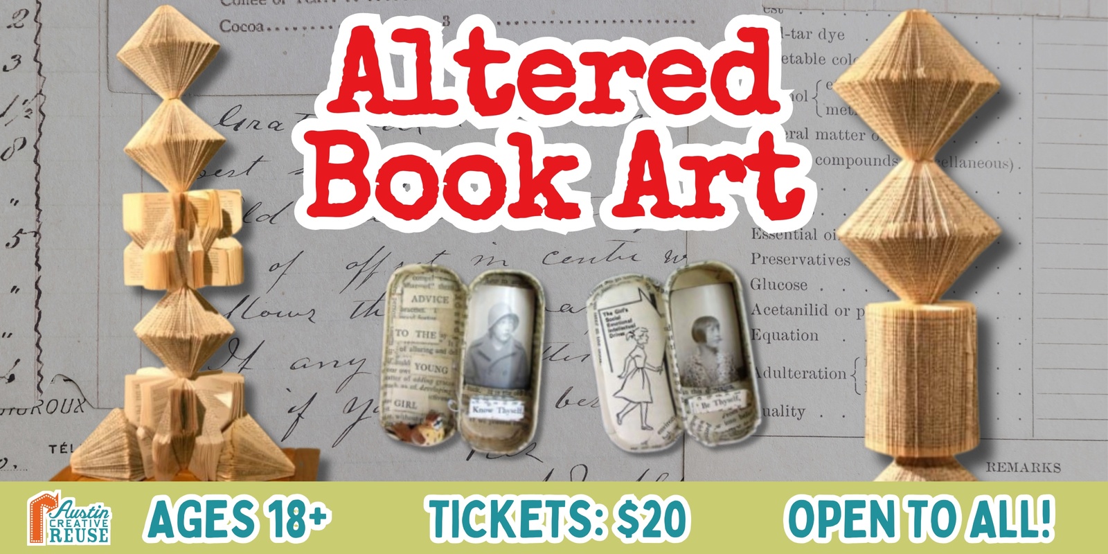 Banner image for Altered Book Art Workshop