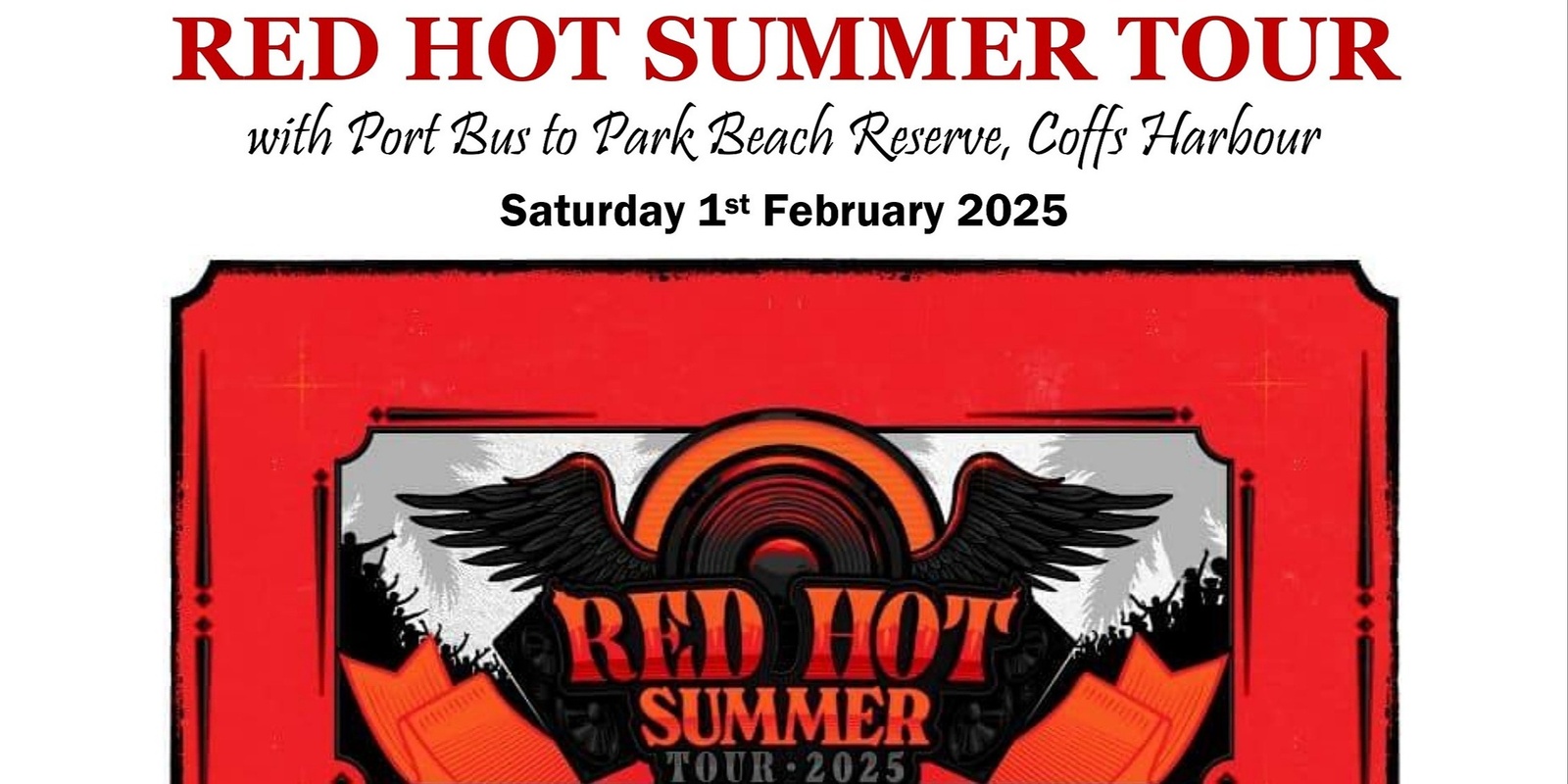 Banner image for Red Hot Summer Tour Transport