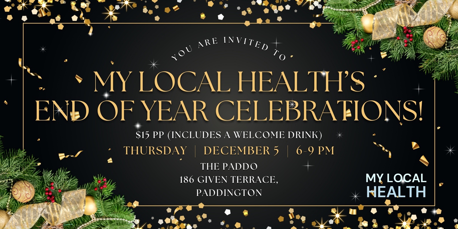 Banner image for End of Year Celebrations - My Local Health