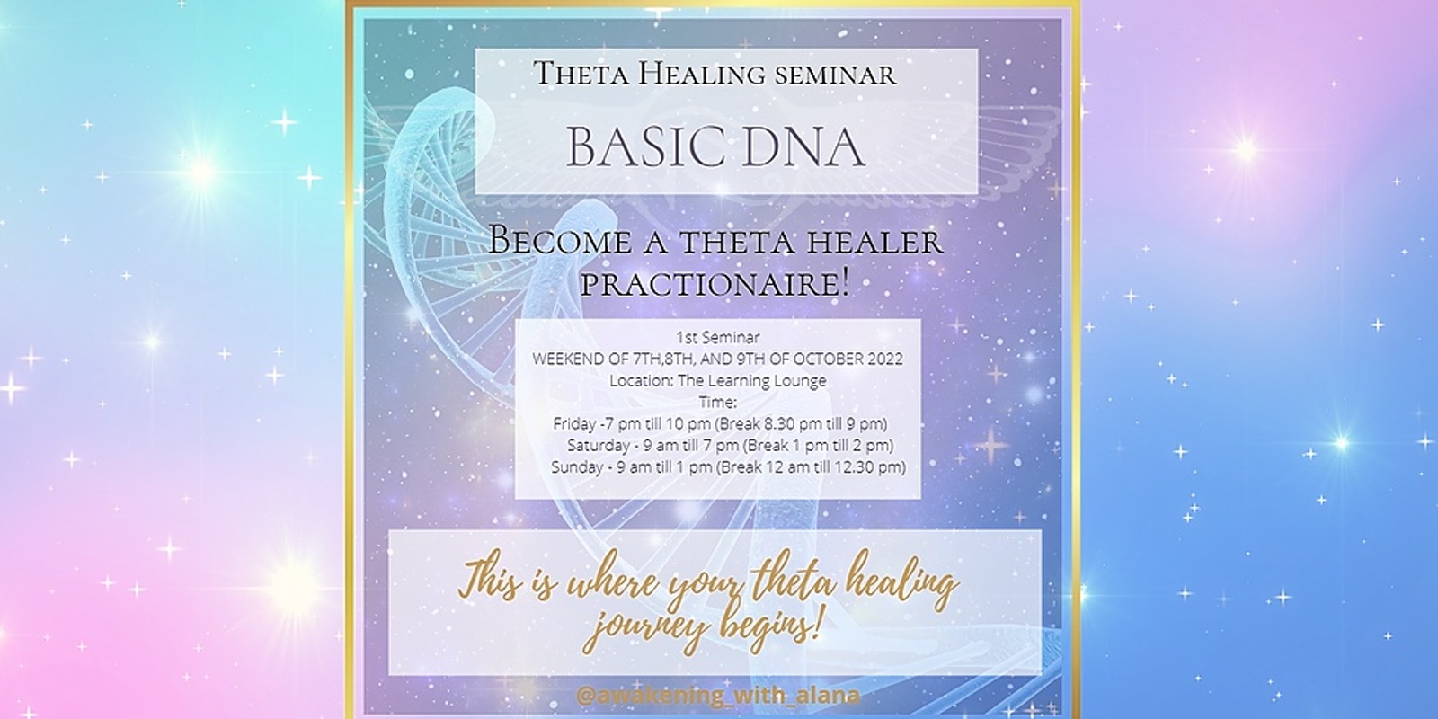 Banner image for Theta Healing Seminar Basic DNA Course