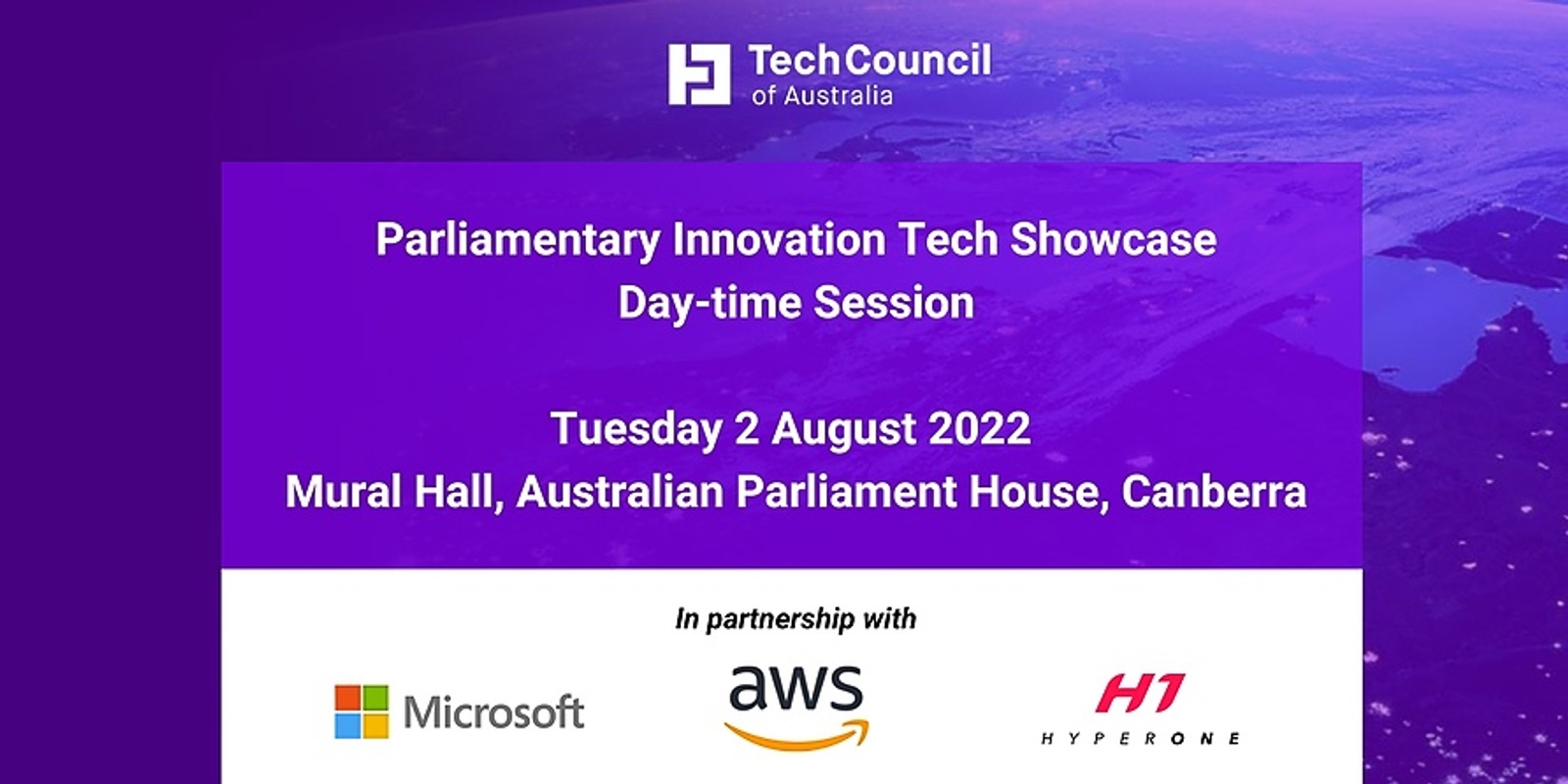 Banner image for Tech Council's Parliamentary Innovation Tech Showcase - Day Session