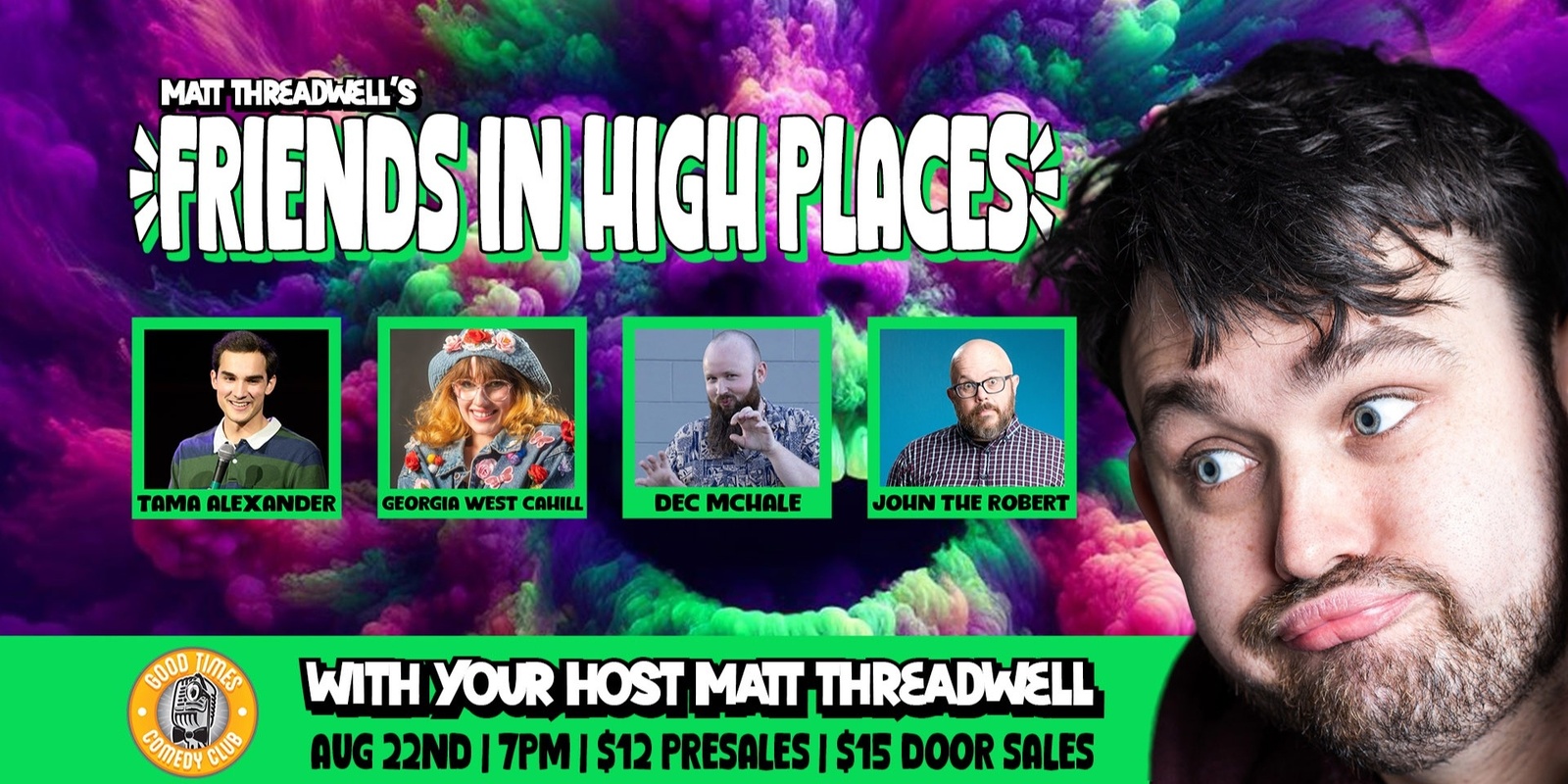 Banner image for Friends in High Places - Hosted by Matt Threadwell