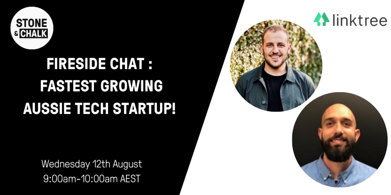 Banner image for Stone & Chalk Presents: Fireside Chat with the fastest-growing Aussie tech startup!
