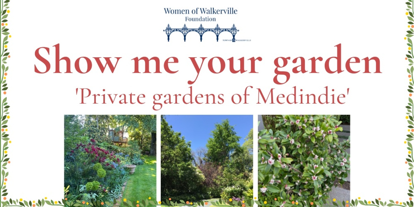 Banner image for Show me your garden: private gardens of Medindie 