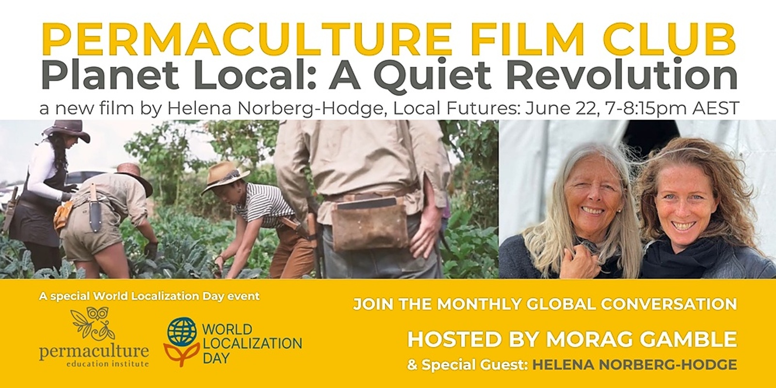 Banner image for Permaculture Film Club - PLANET LOCAL: A QUIET REVOLUTION