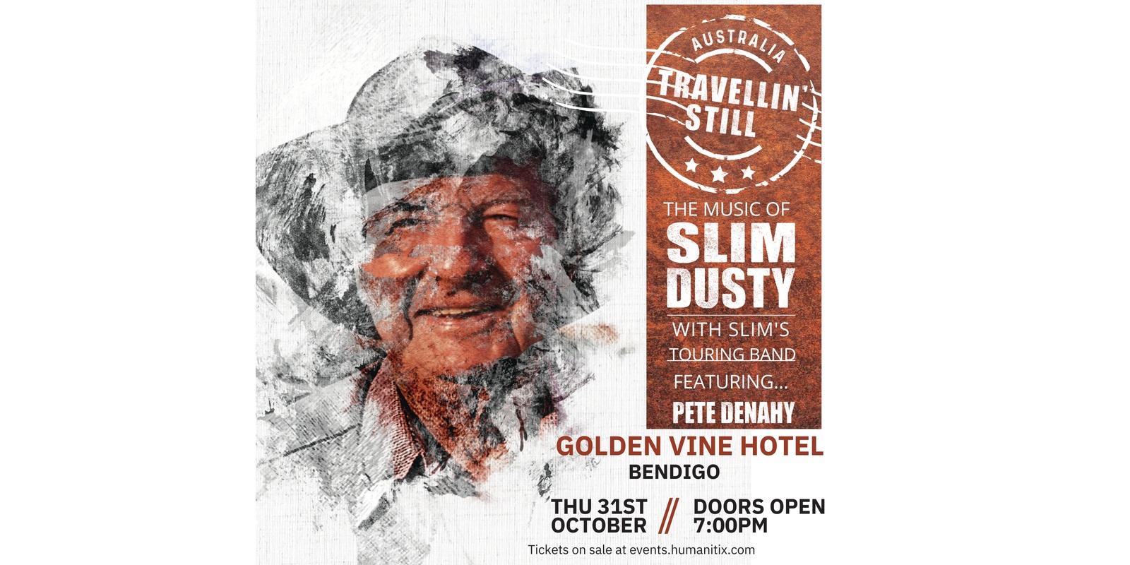 Banner image for Travellin' Still - The Music of Slim Dusty Golden Vine