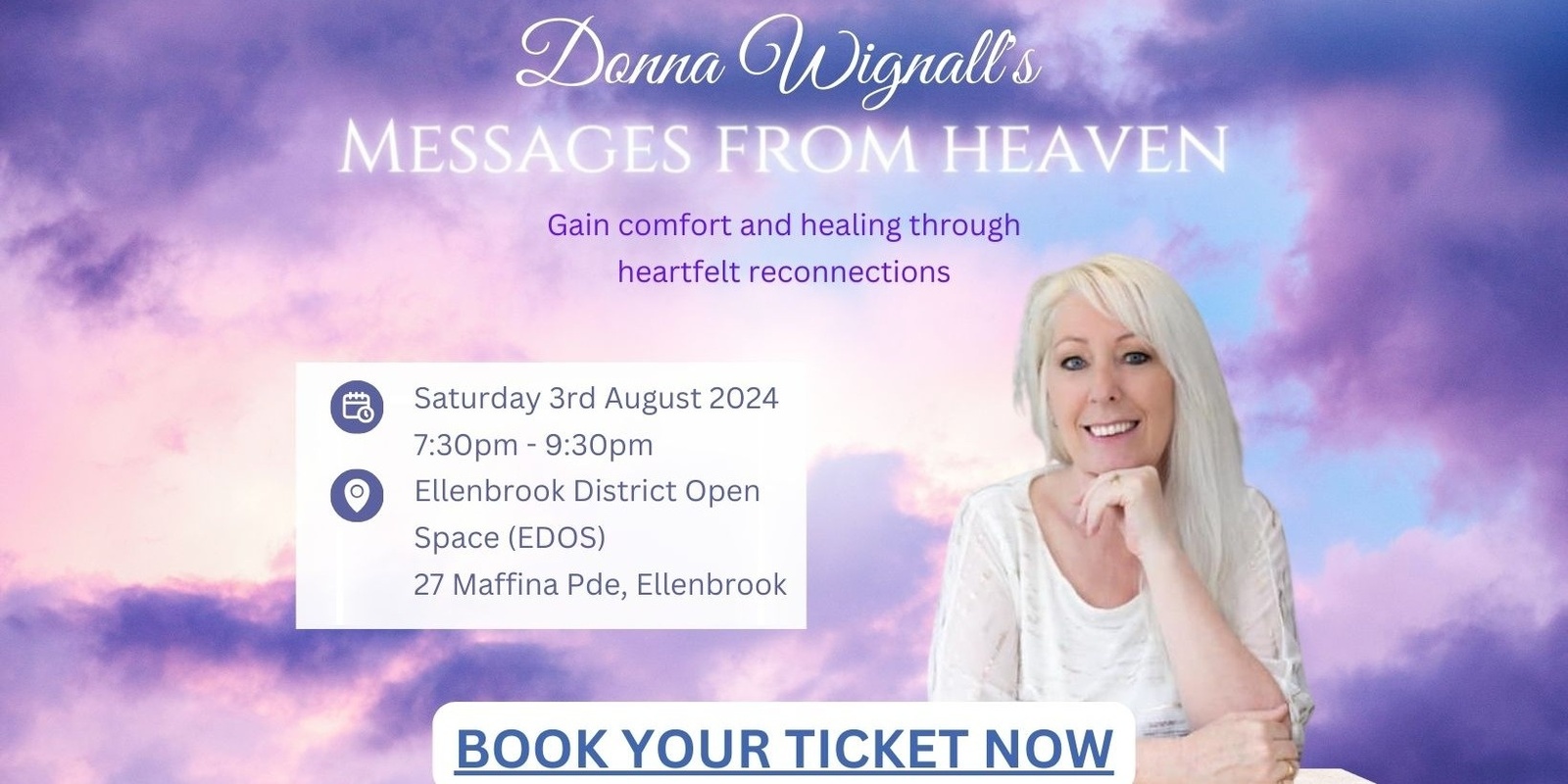Banner image for Messages from Heaven presented by Donna Wignall - Ellenbrook