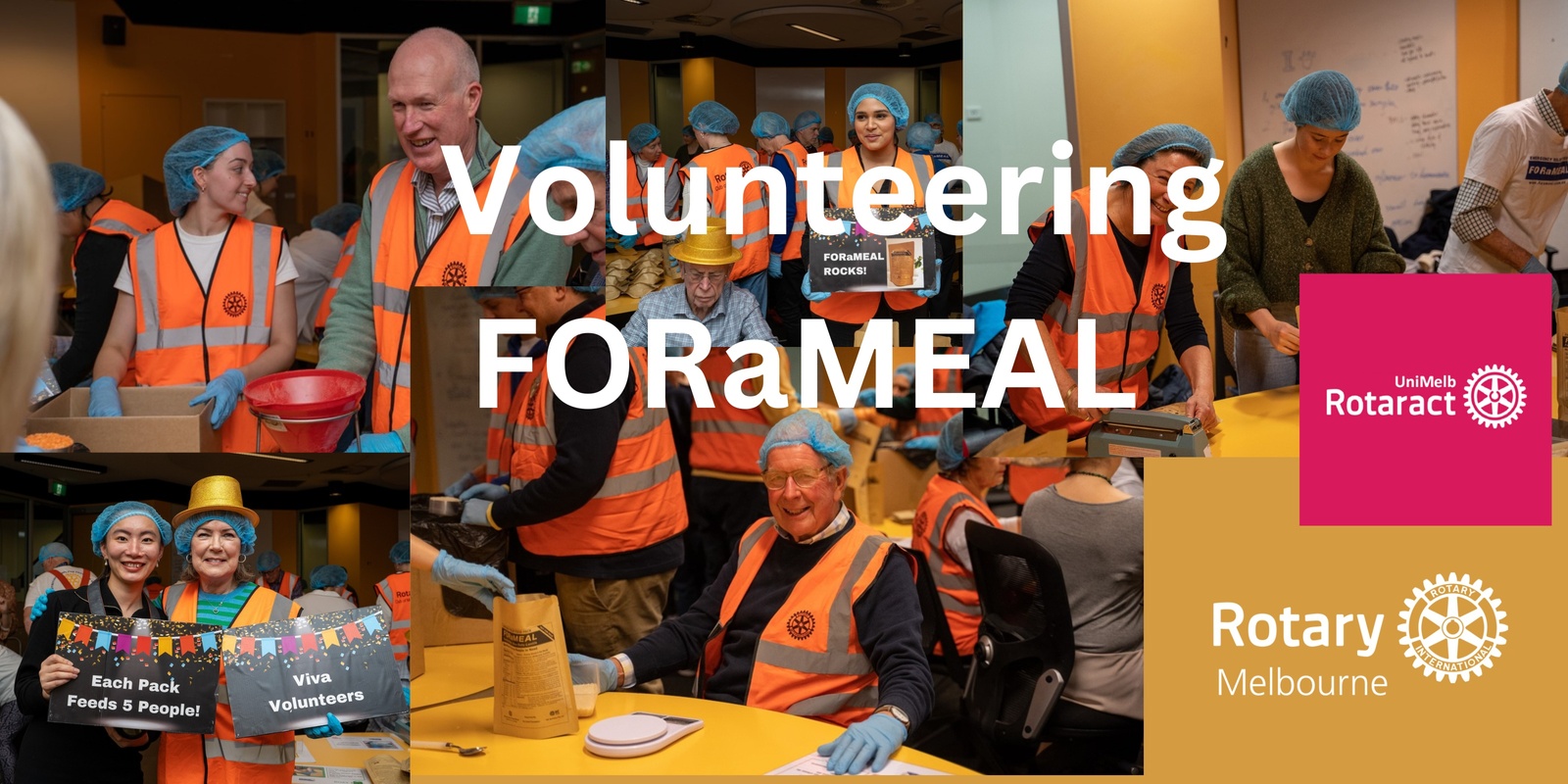Banner image for Rotary Melbourne & Rotaract FORaMEAL Volunteering