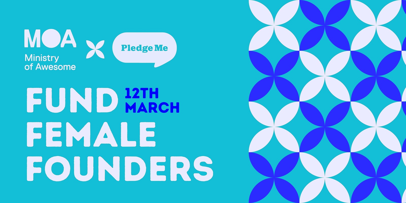Banner image for Ministry of Awesome and PledgeMe - 'Fund Female Founders' 12 March 2024