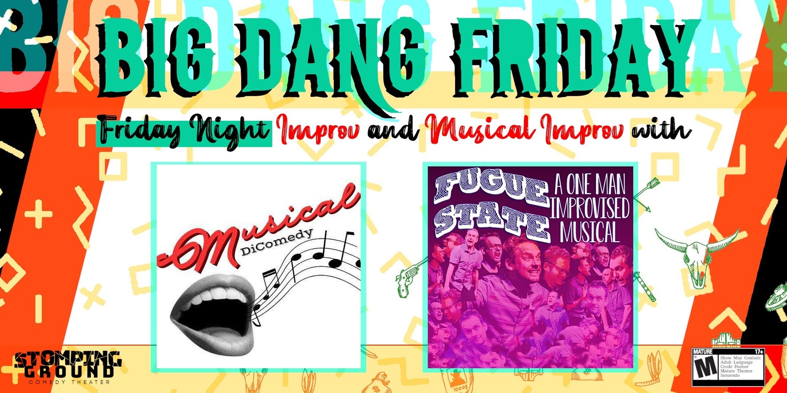 Banner image for More Big Dang Friday featuring Musical Di-Comedy & Fugue State: A One Man Improvised Musical