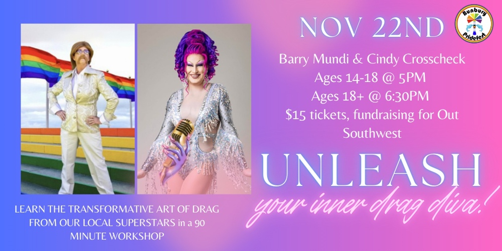 Banner image for Release your inner drag diva - pride fundraising event