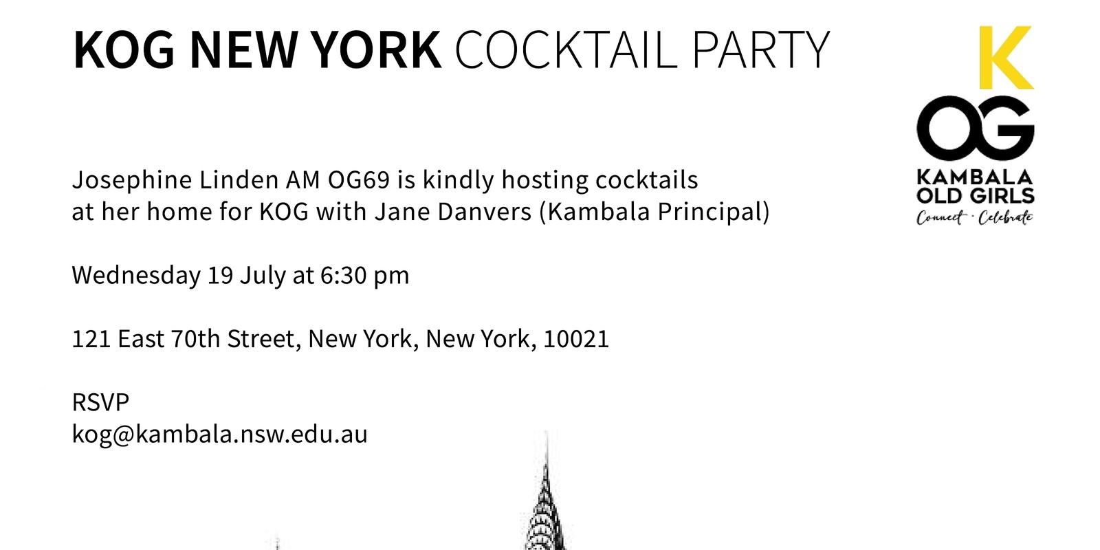 Banner image for KOG New York Cocktail Party