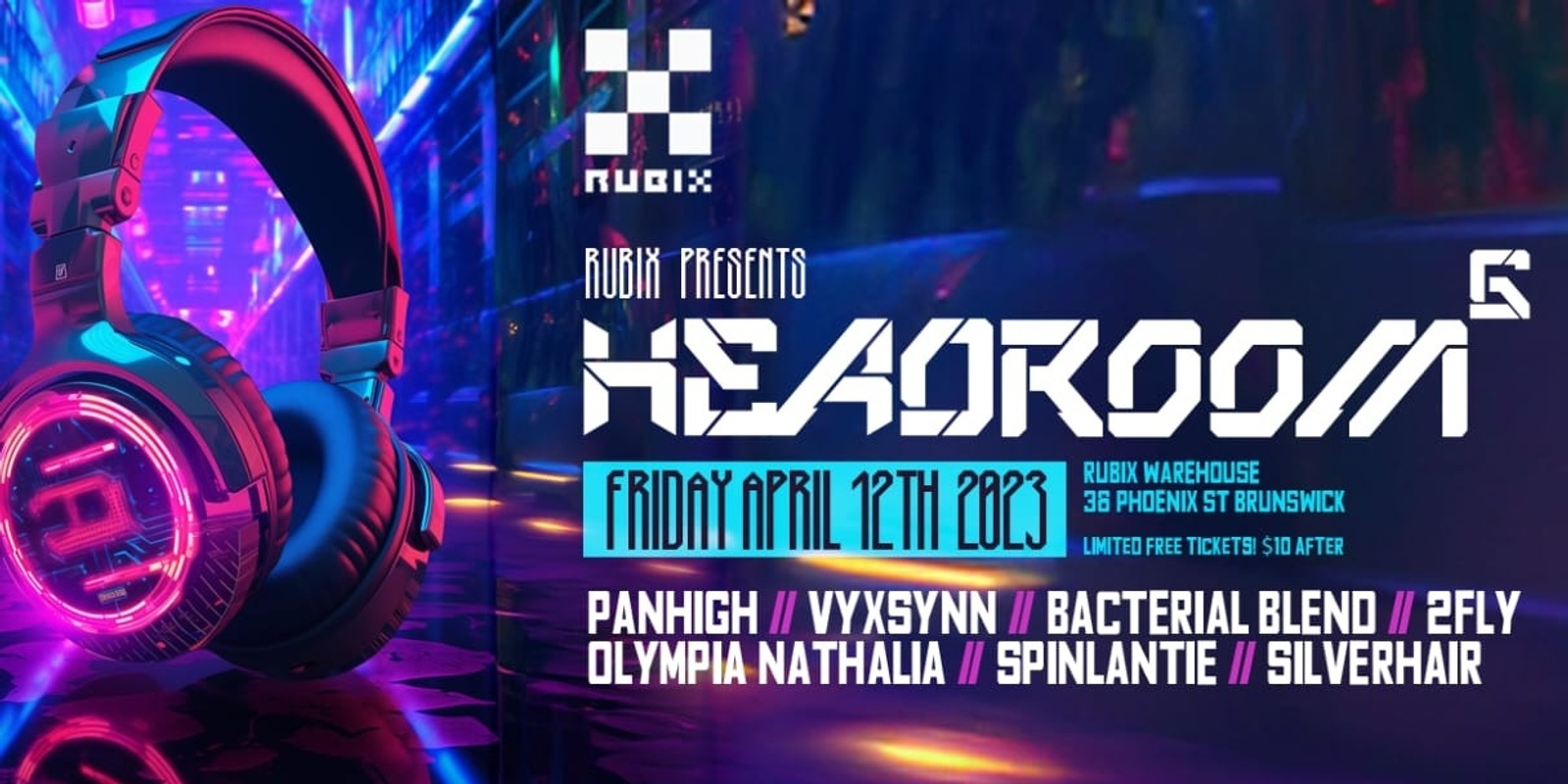 Banner image for HEADROOM  //  presented by RUBIX