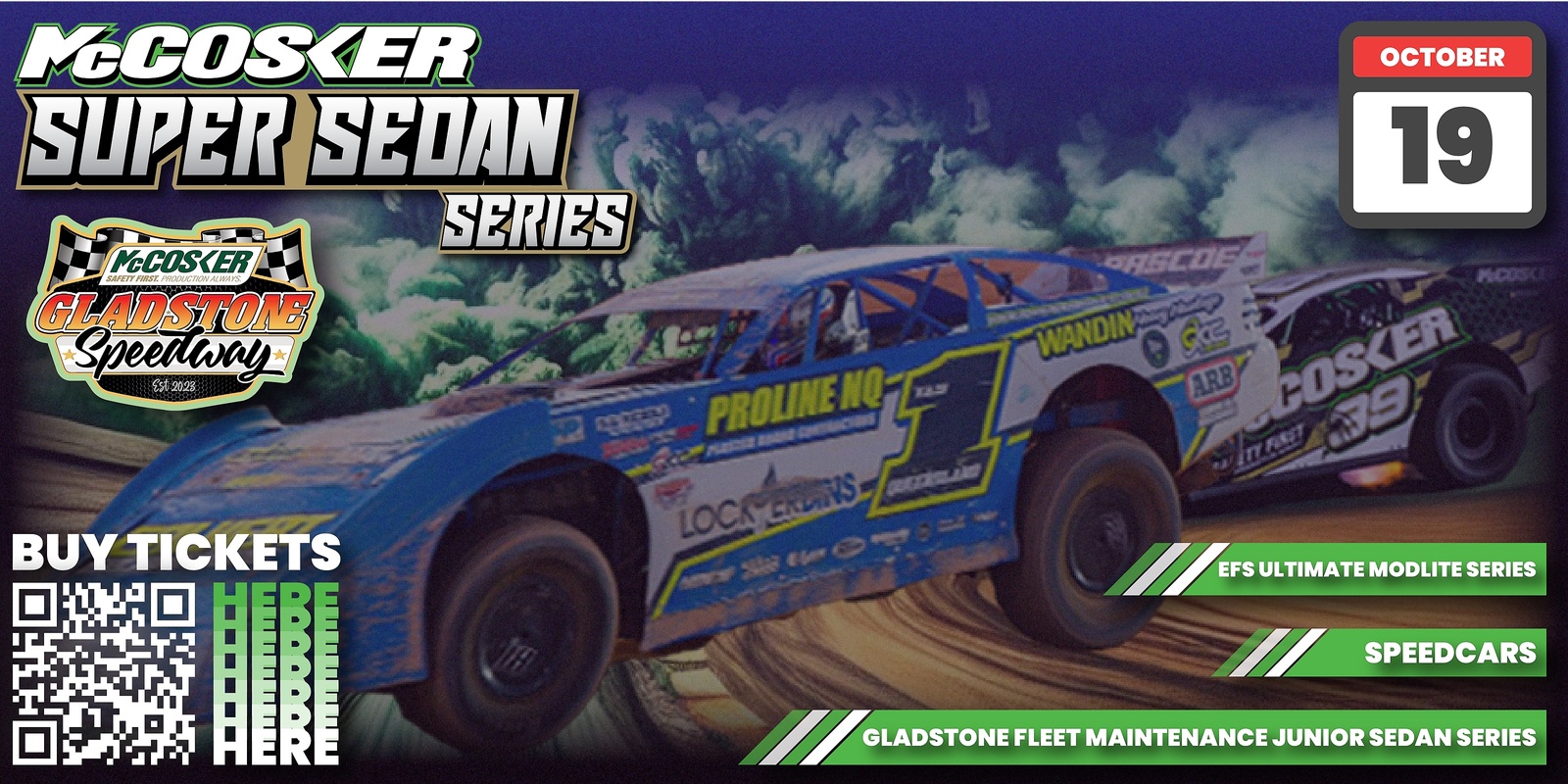 Banner image for McCosker Gladstone Speedway: McCosker Super Sedan series