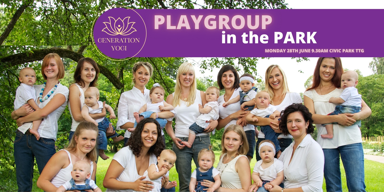 Banner image for Playgroup in the Park - Generation Yogi December 2024