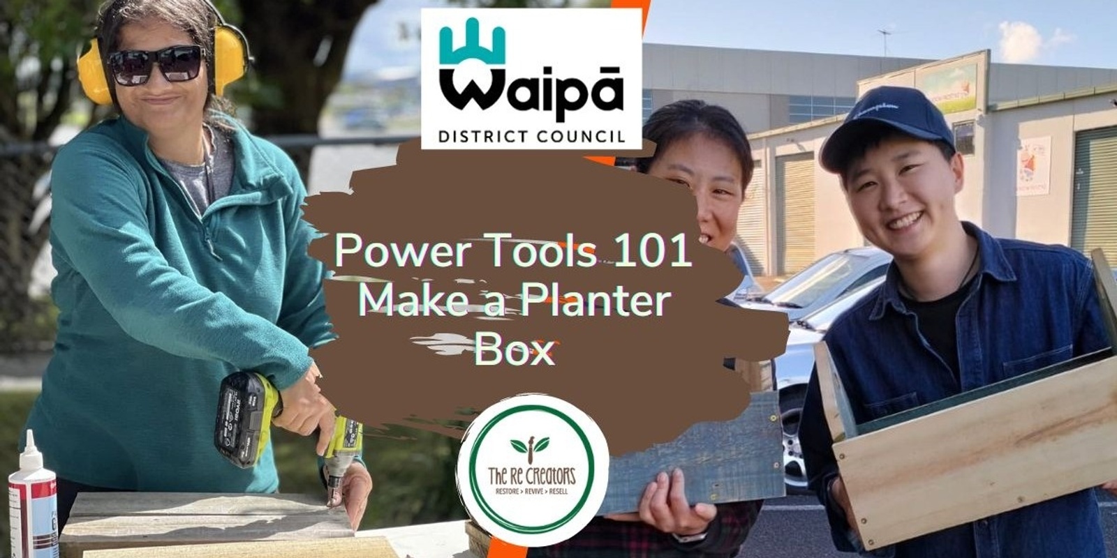 Banner image for Power Tools 101: Make a Planter Box, YWCA Hamilton Saturday 7 September 12.00 pm- 3.00 pm