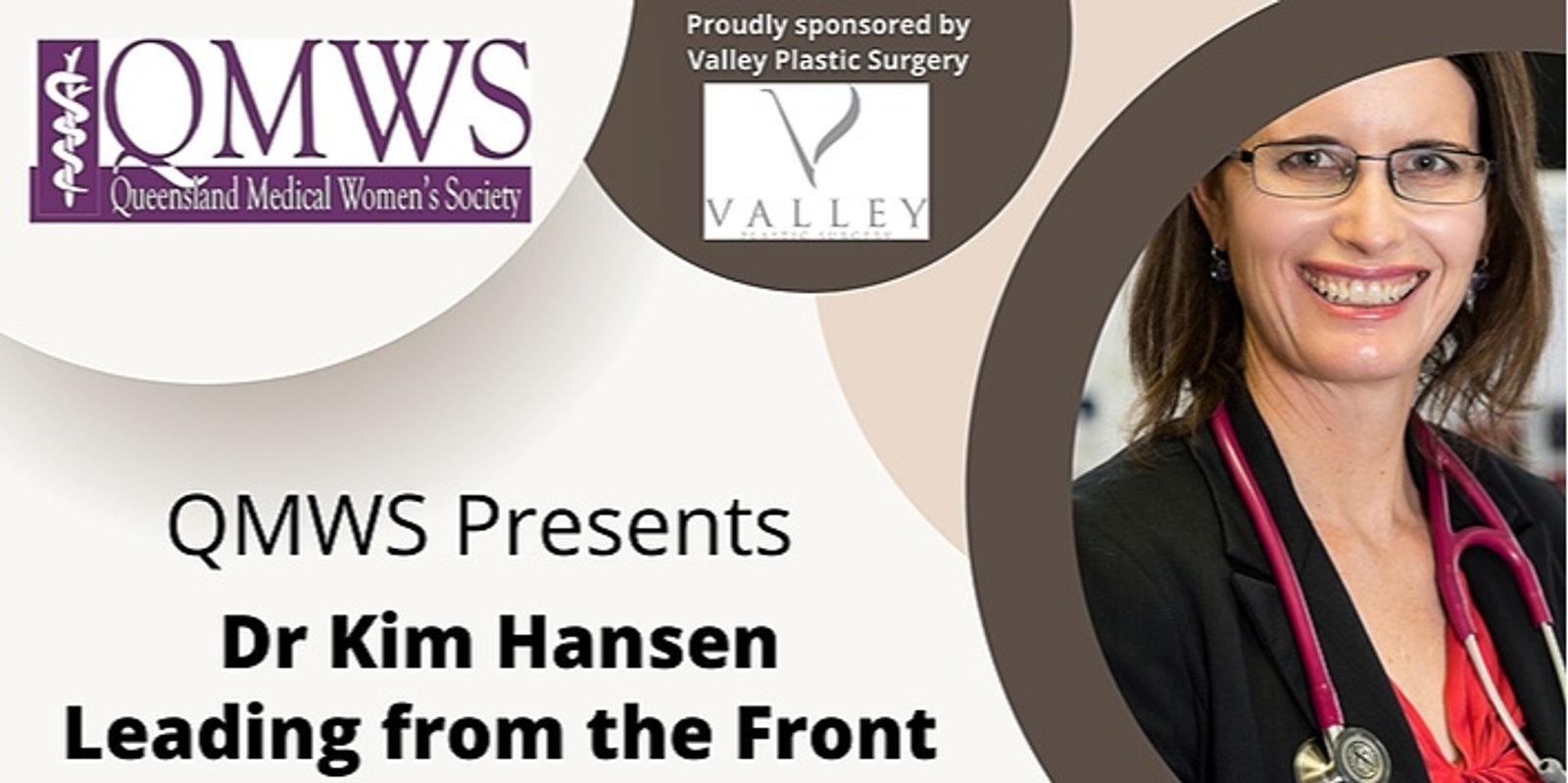 Banner image for QMWS Presents: Dr Kim Hansen - Leading from the Front