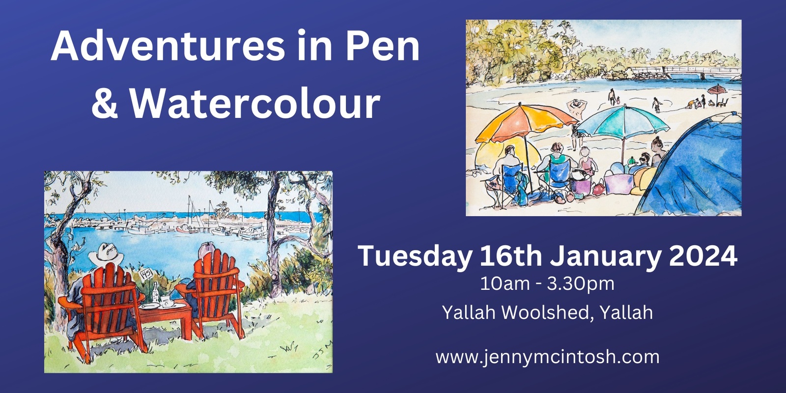 Banner image for Adventures in Pen and Watercolour 