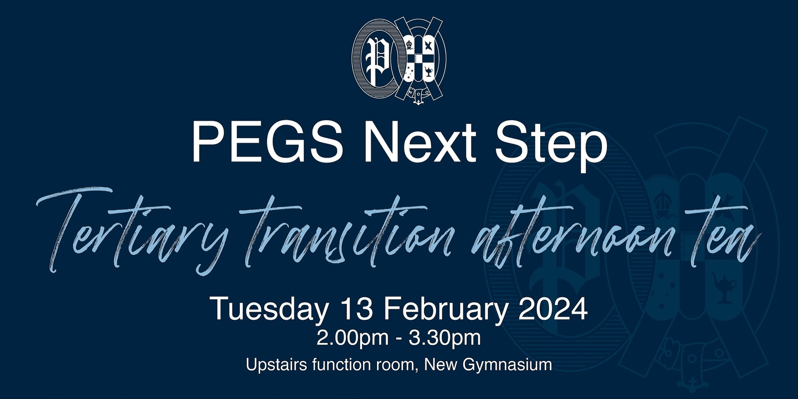 Banner image for PEGS Tertiary Transition afternoon tea
