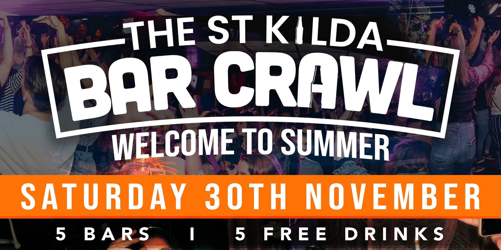 Banner image for The St Kilda Bar Crawl - Bring on Summer