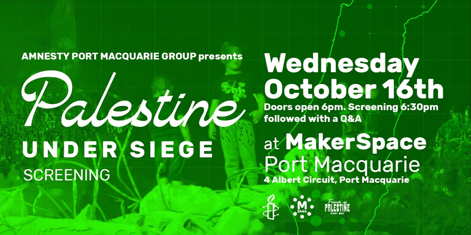 Banner image for Palestine Under Siege Film Screening