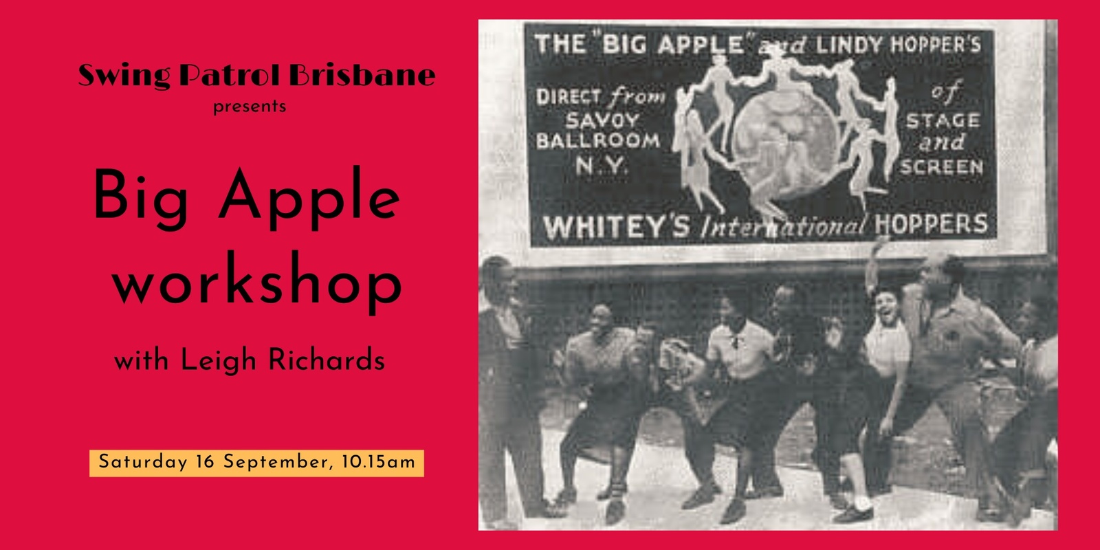 Big Apple workshop with Leigh