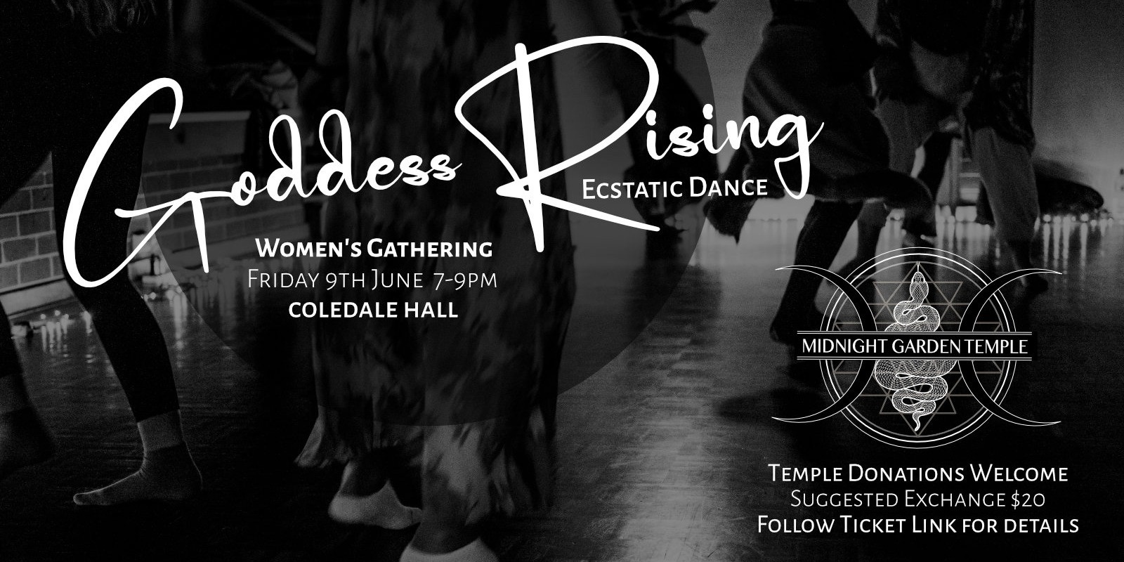 Banner image for Goddess Rising Ecstatic Dance - Women's Gathering