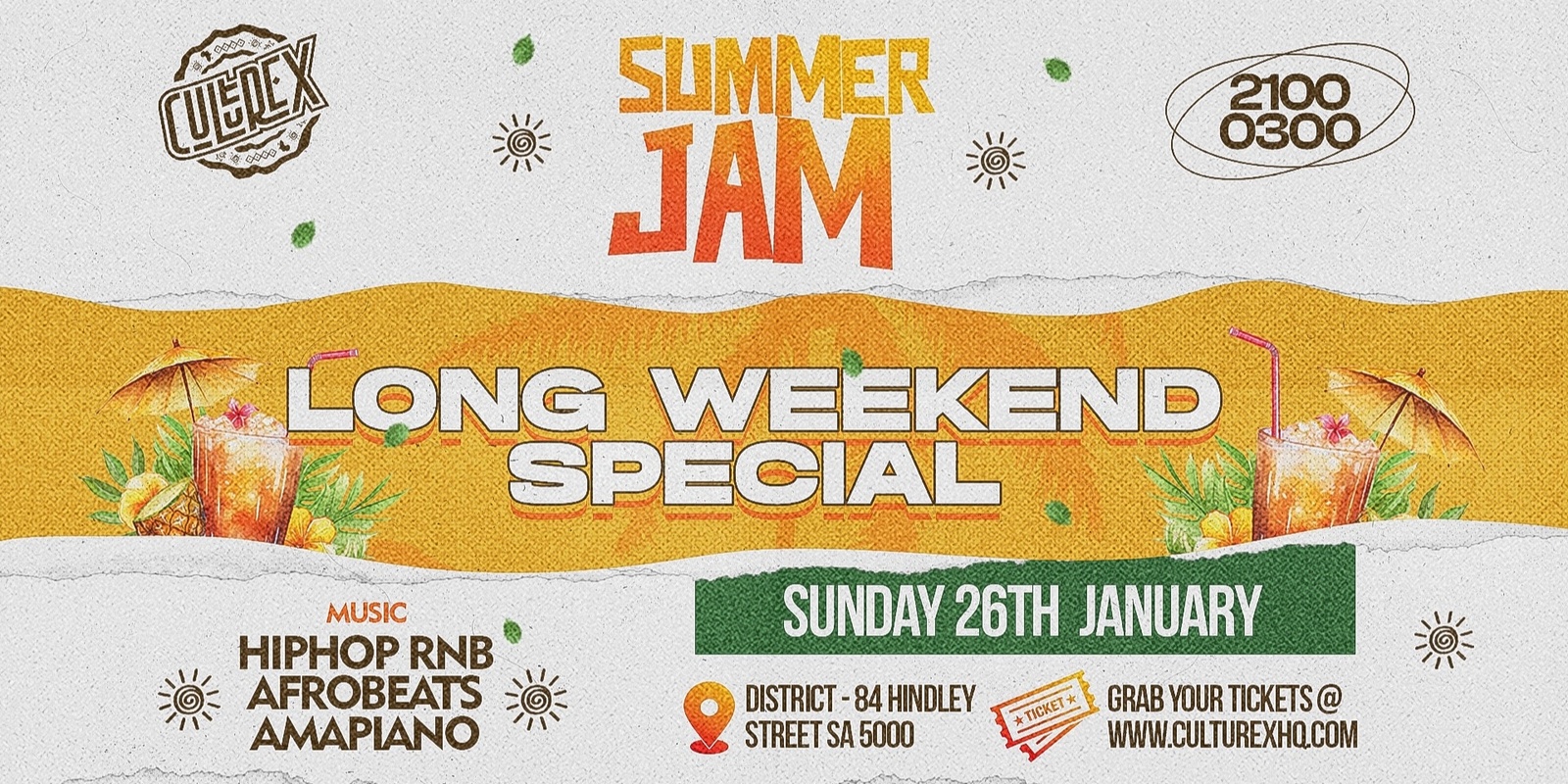 Banner image for Summer Jam - Long Weekend Special