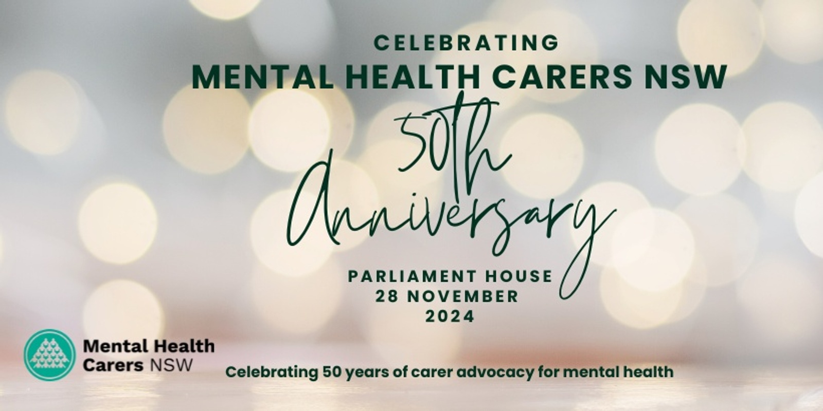 Banner image for Mental Health Carers NSW (ARAFMI) 50th Anniversary