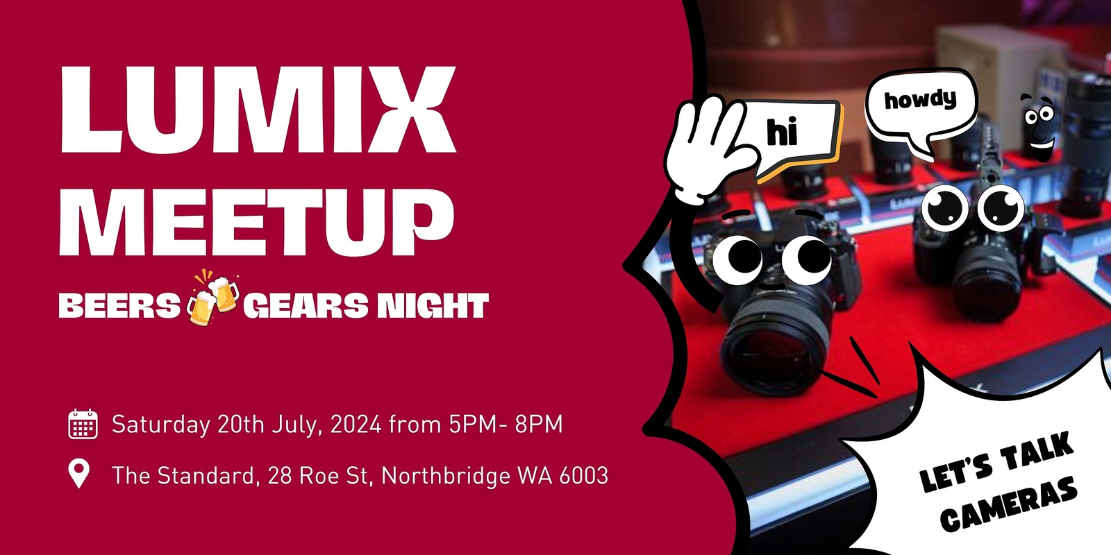 Banner image for LUMIX Meetup: Beers and Gears Night